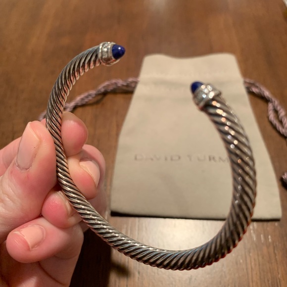 David Yurman Lapis Cable Classics Bracelet - Picture 7 of 7